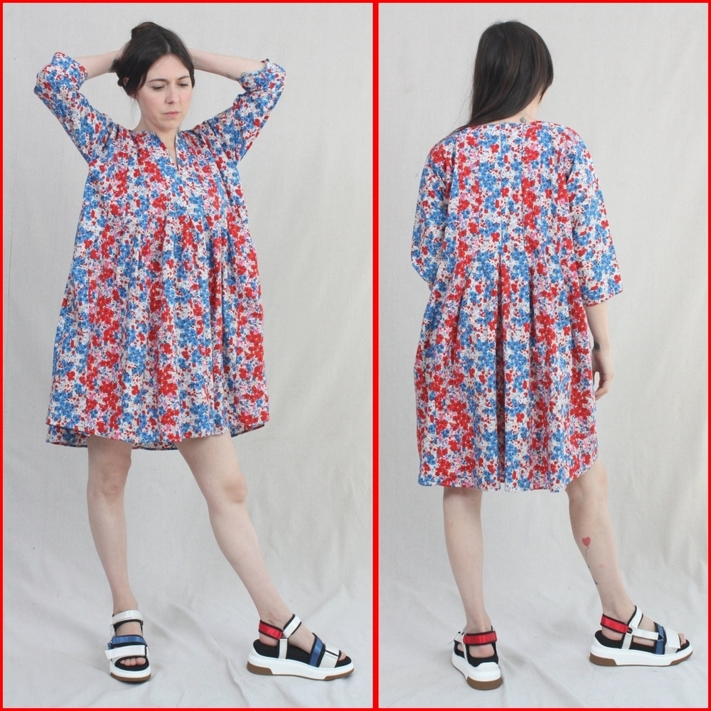 Caron Callahan Aria Dress Red Posy Mini Dress